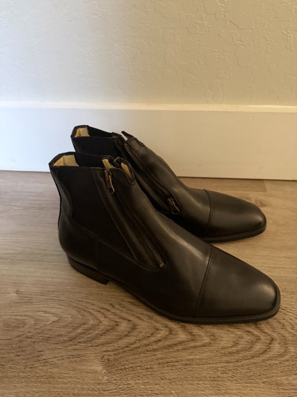 Tucci Classic EZ Paddock Boots | Black, Size 44 (US Mens Size 10.5)